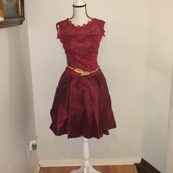 Dresses Lace And Satin Junior Dance Dress With Pleats Poshmark